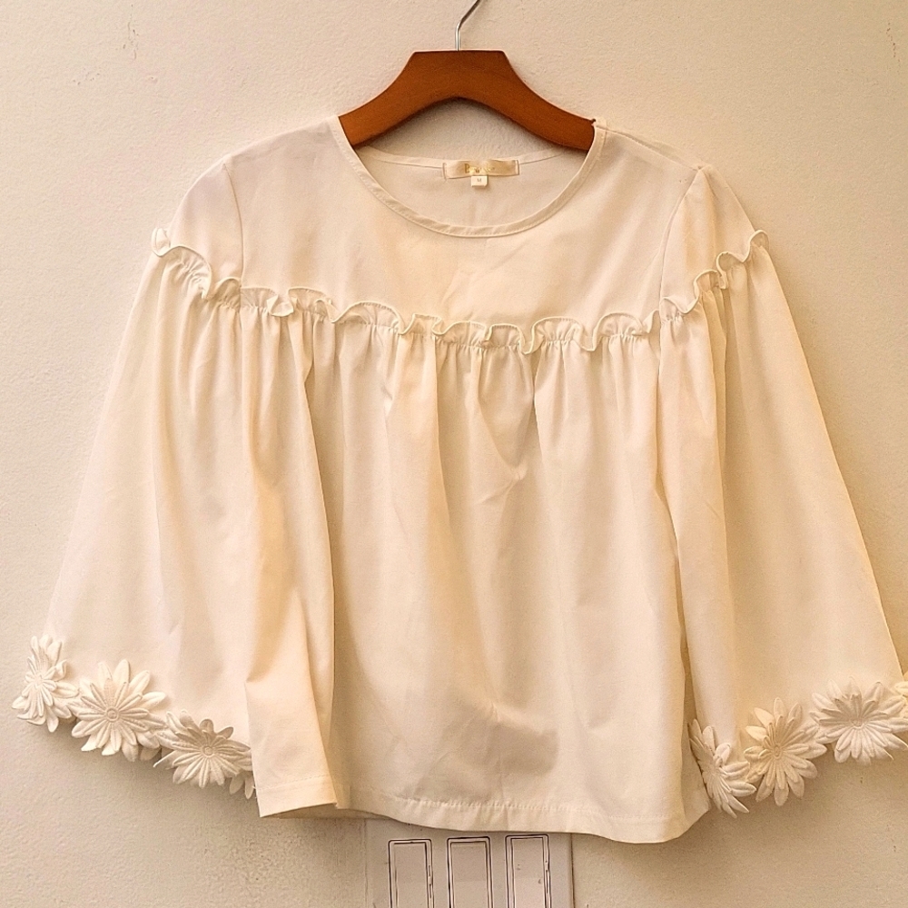 Binkeke midsummer white top medium